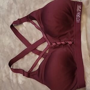 Victoria's Secret sports bra maroon size 34d